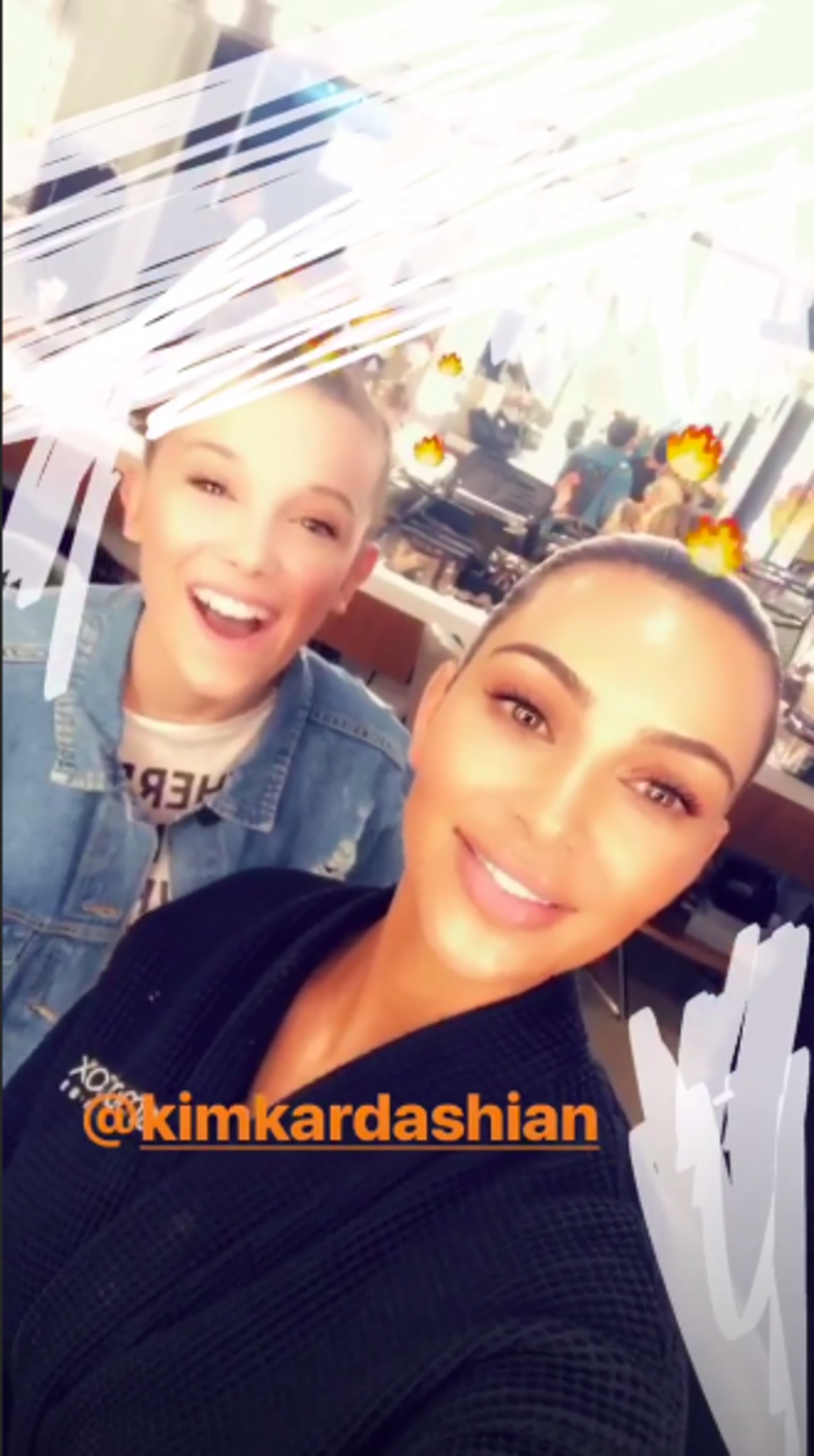 Millie Bobby Brown, Kim Kardashian